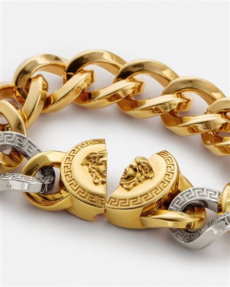 versace bracelets women's|versace medusa chain bracelet.